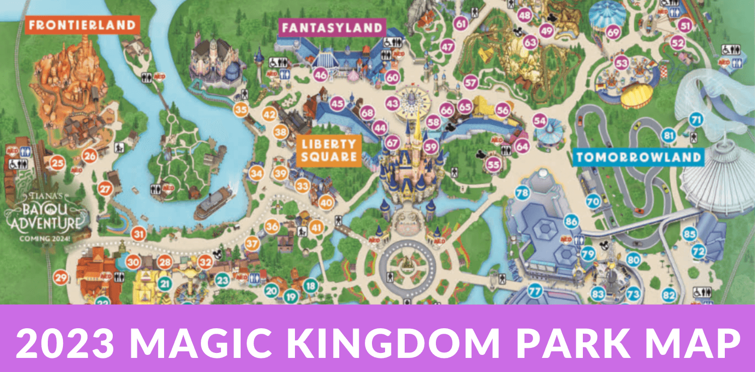 Printable Disney Magic Kingdom Map