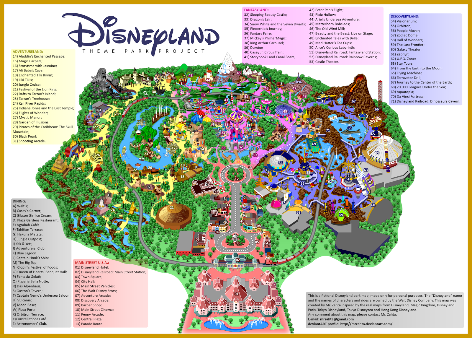 Printable Disneyland Map 2015