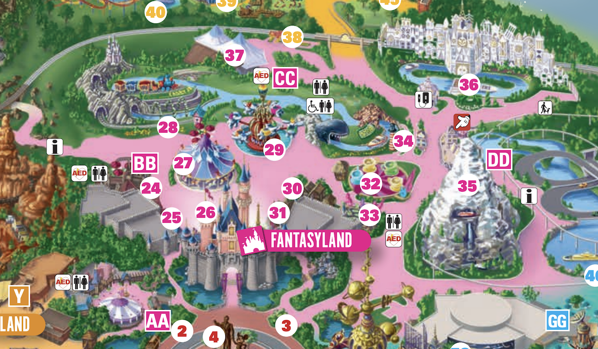 Printable Disneyland Map 2024