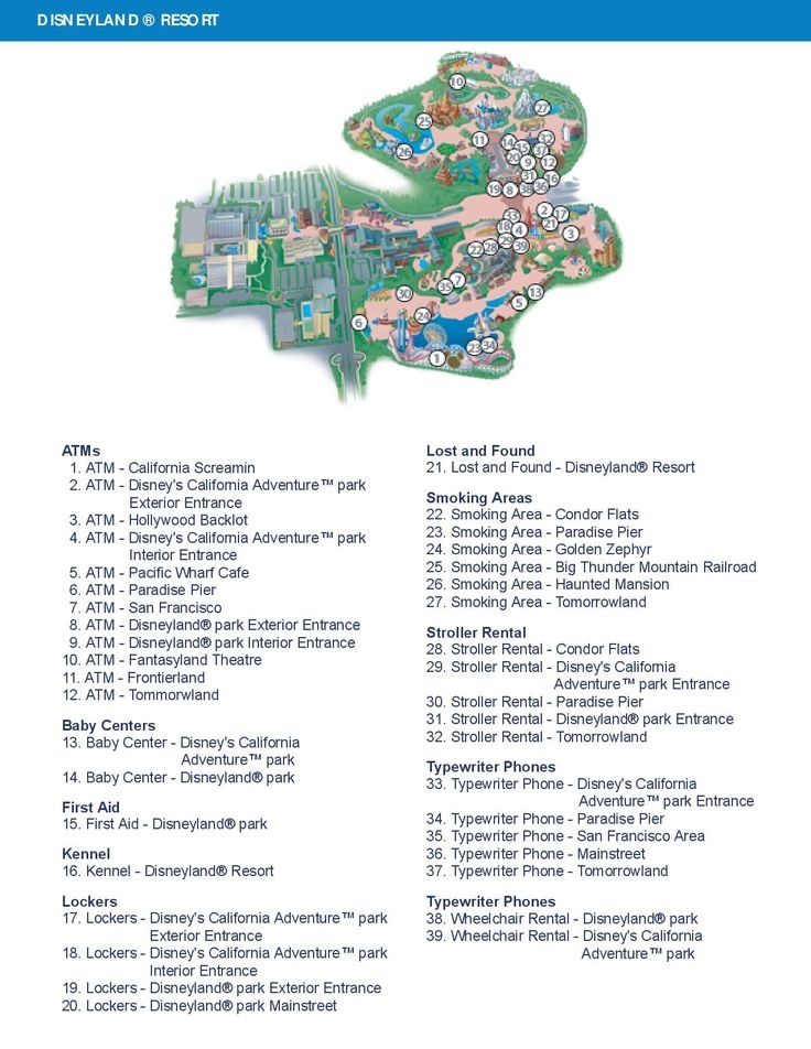 Printable Disneyland Map 2025