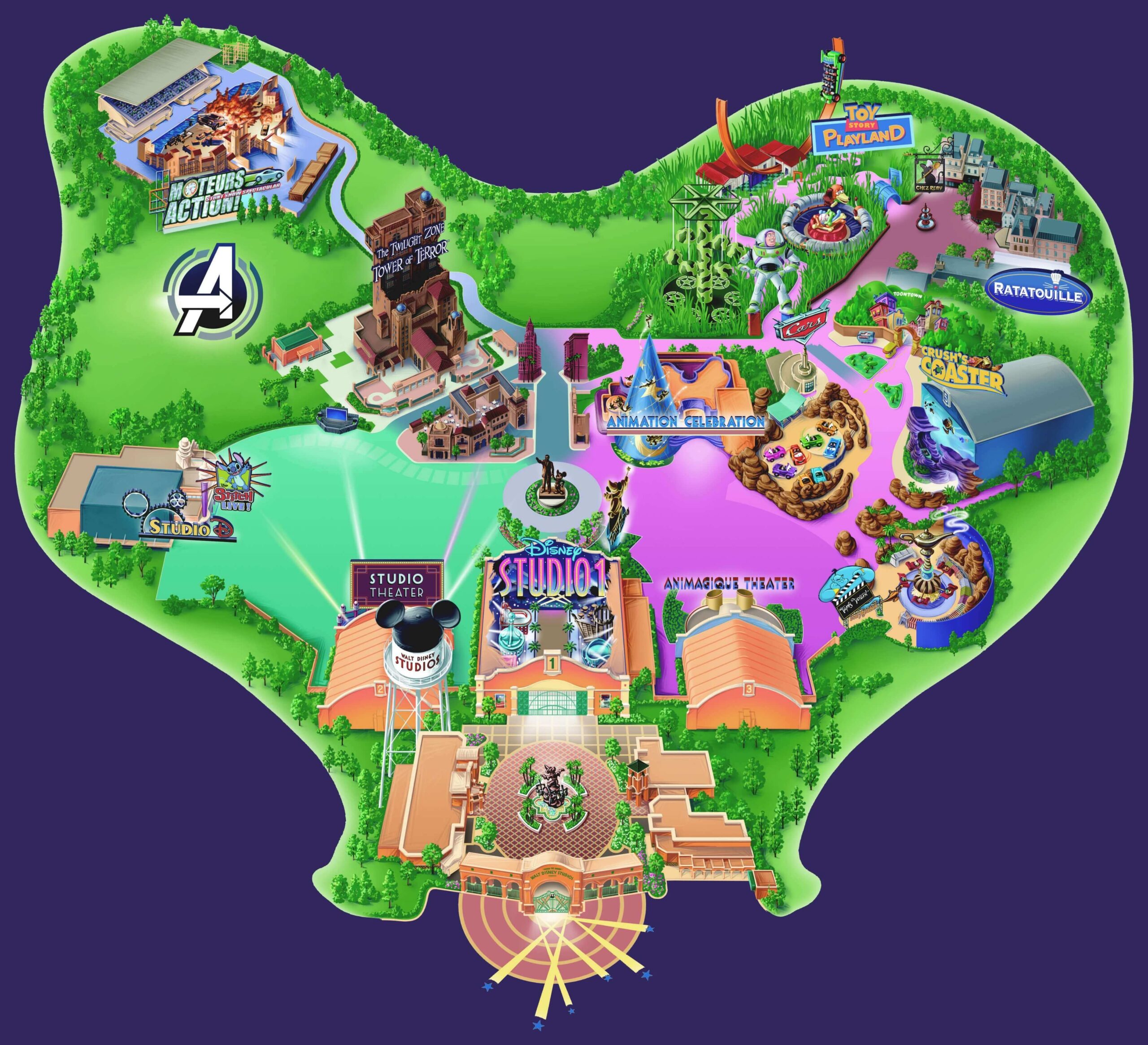 Printable Disneyland Paris Map