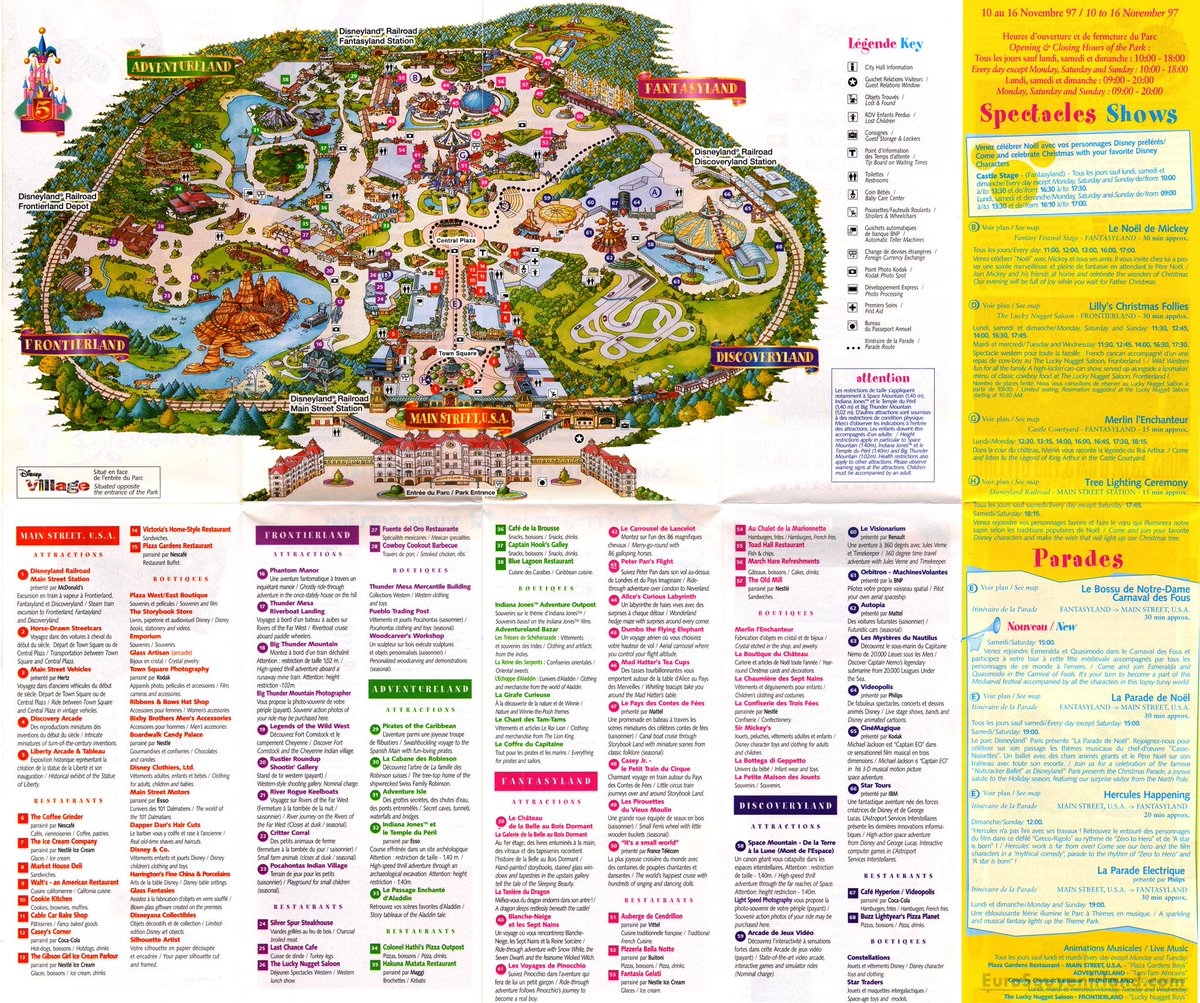 Printable Disneyland Paris Map