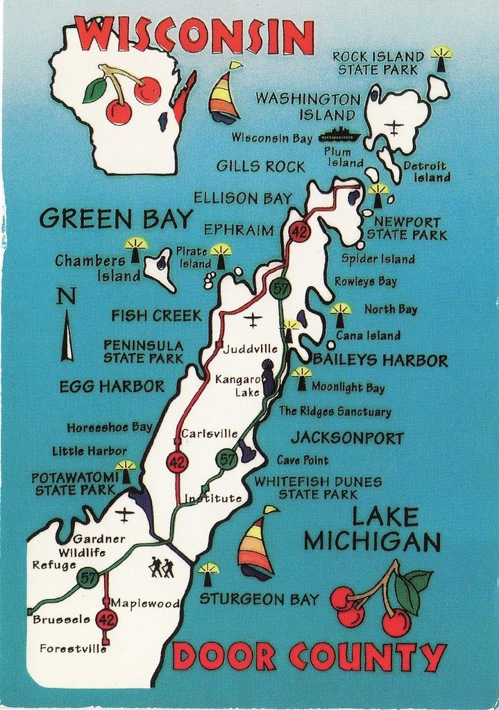 Printable Door County Map