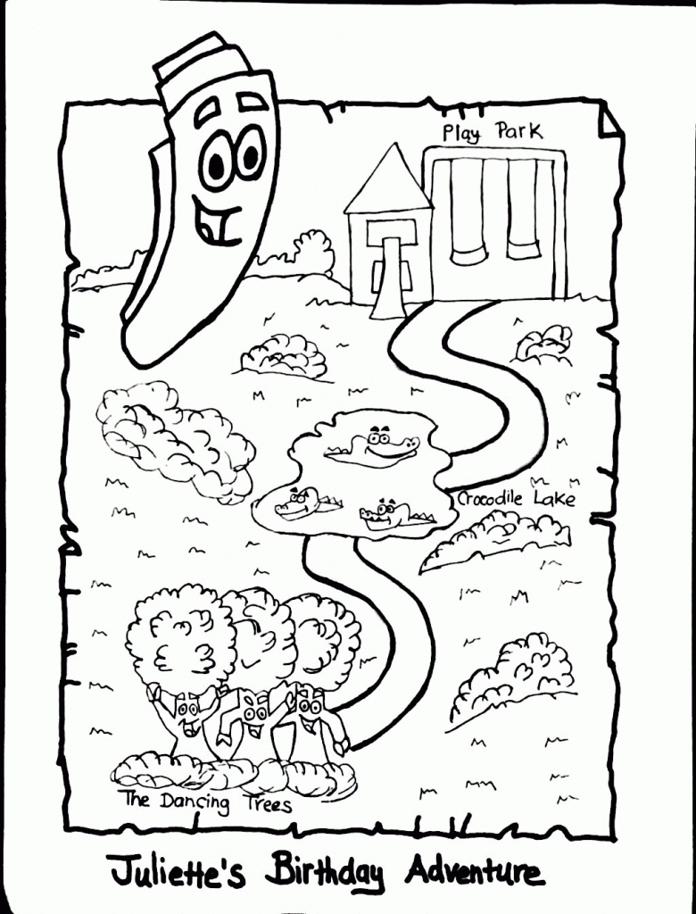 Printable Dora The Explorer Map