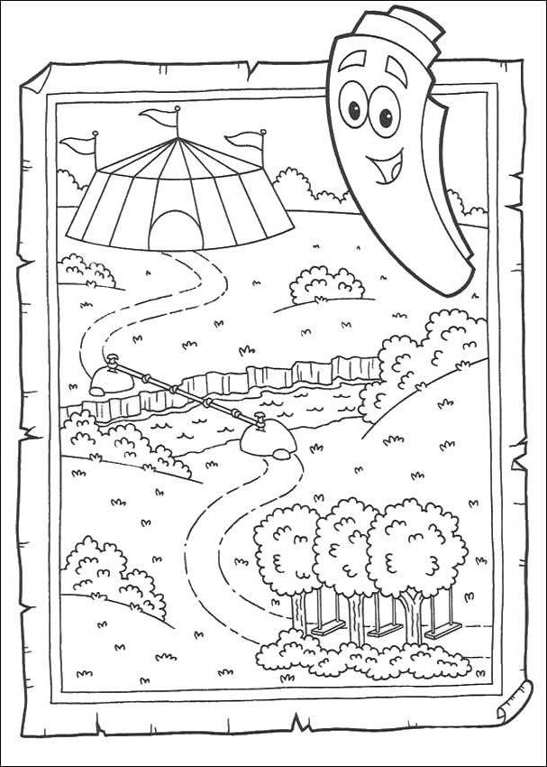 Printable Dora The Explorer Map