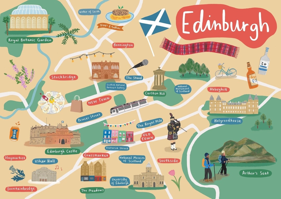 Printable Edinburgh Map