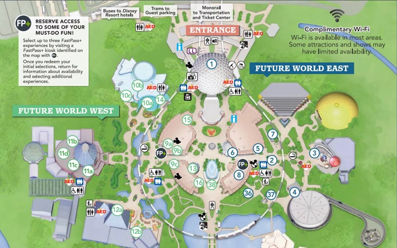 Printable Epcot Map 2025