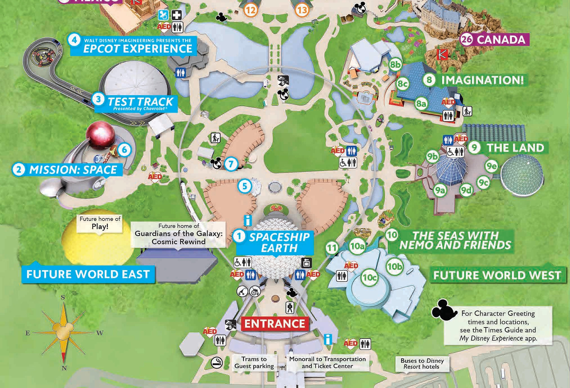 Printable Epcot Map 2025