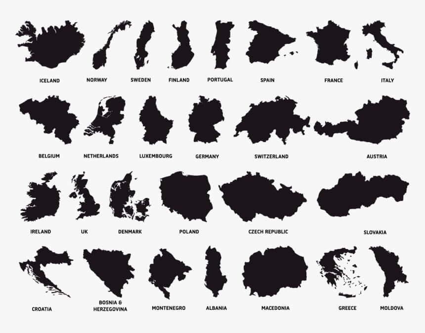 Printable Europe Map Black 2 Free Download And Print For You 