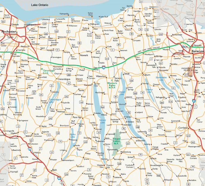 Printable Finger Lakes Map