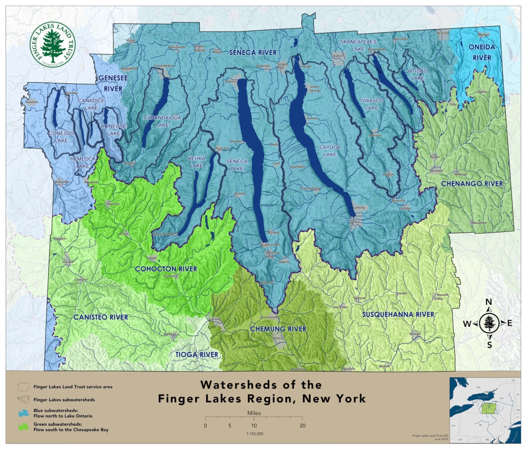 Printable Finger Lakes Map