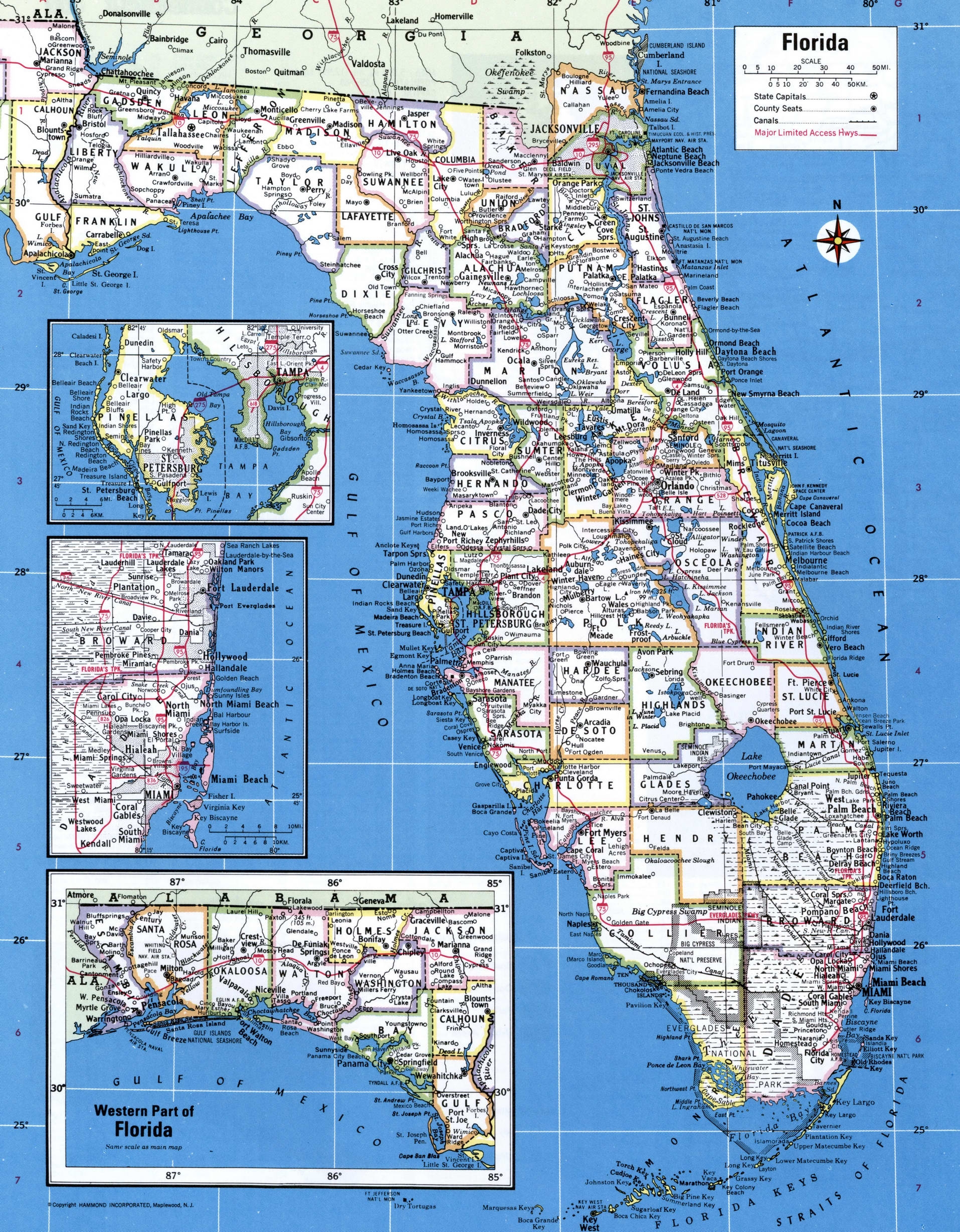 Printable Florida County Map Printable New Year Banners