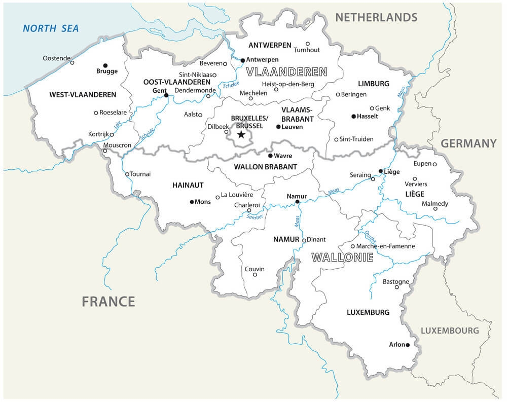 Printable France Belgium Map Free Download And Print For You 