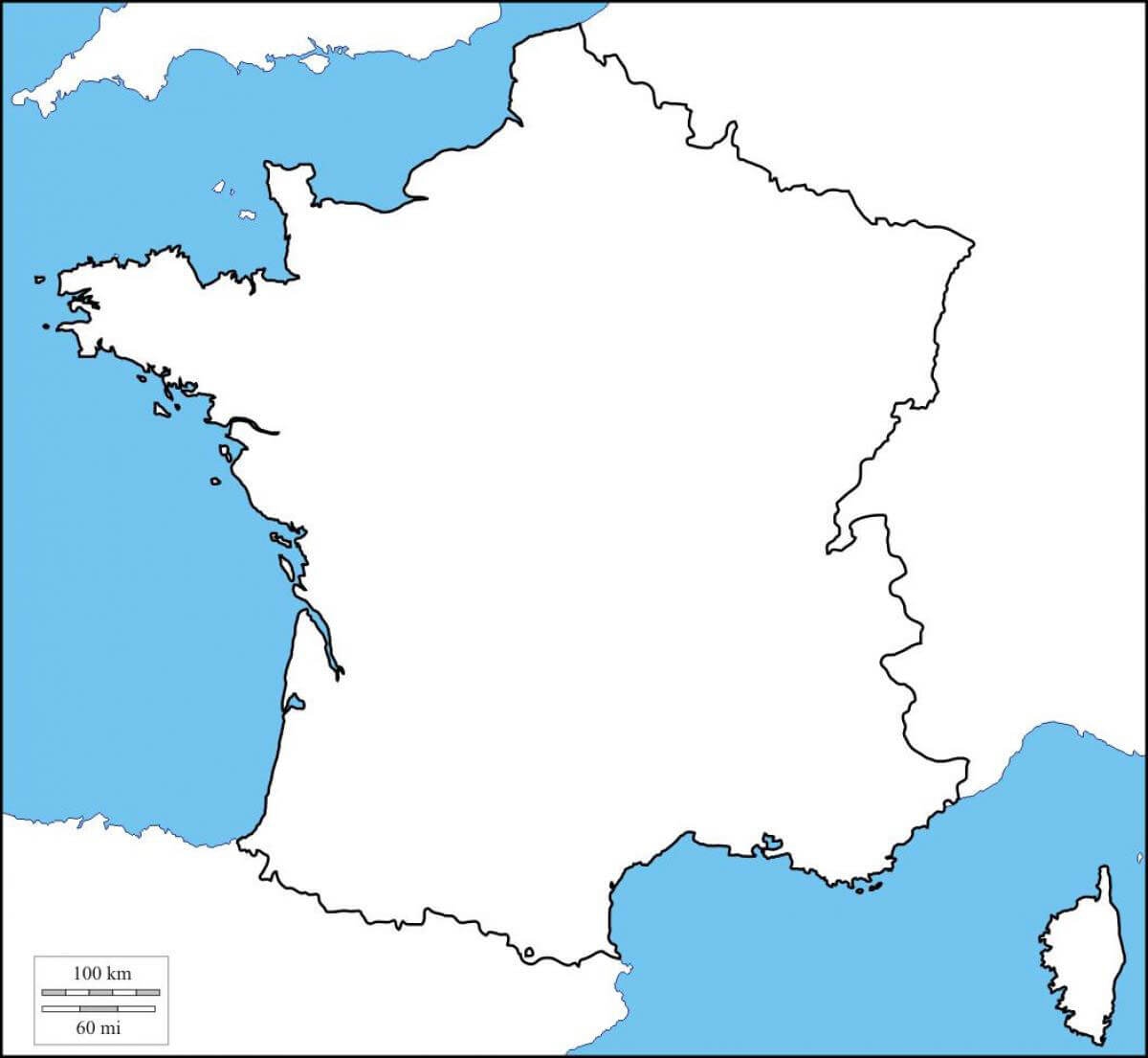 Printable France Map PrintableLib