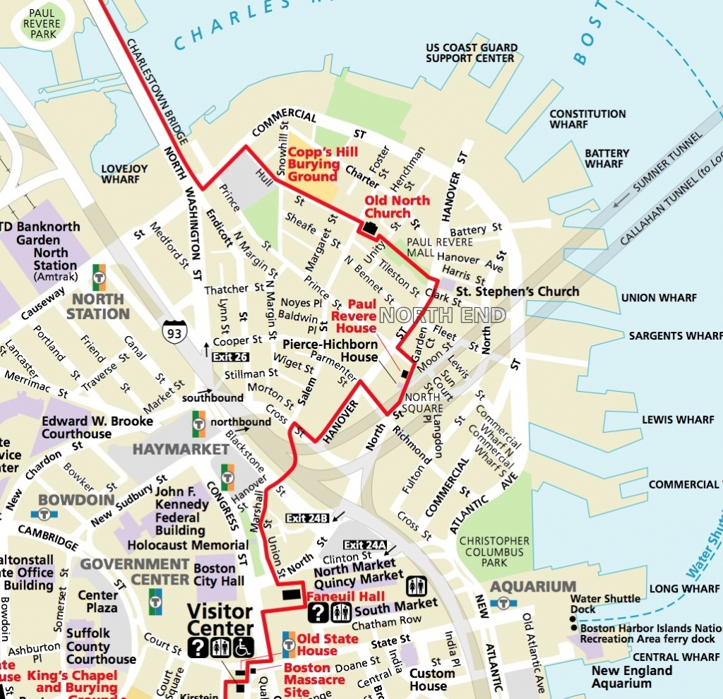 Printable Freedom Trail Map