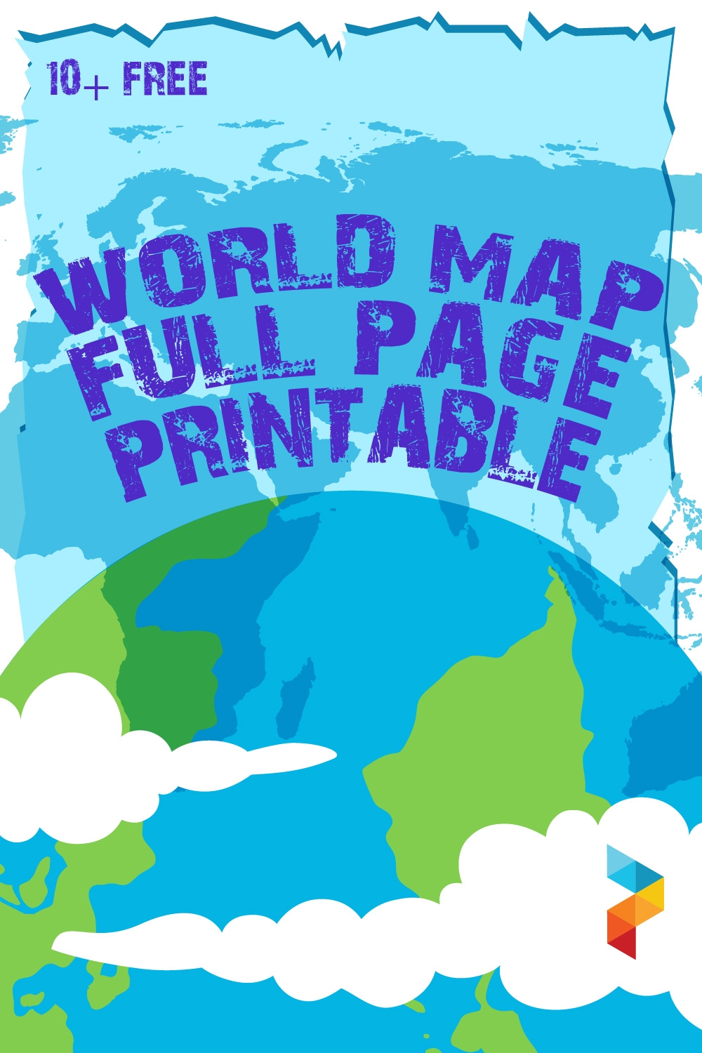 Printable Full Page World Map