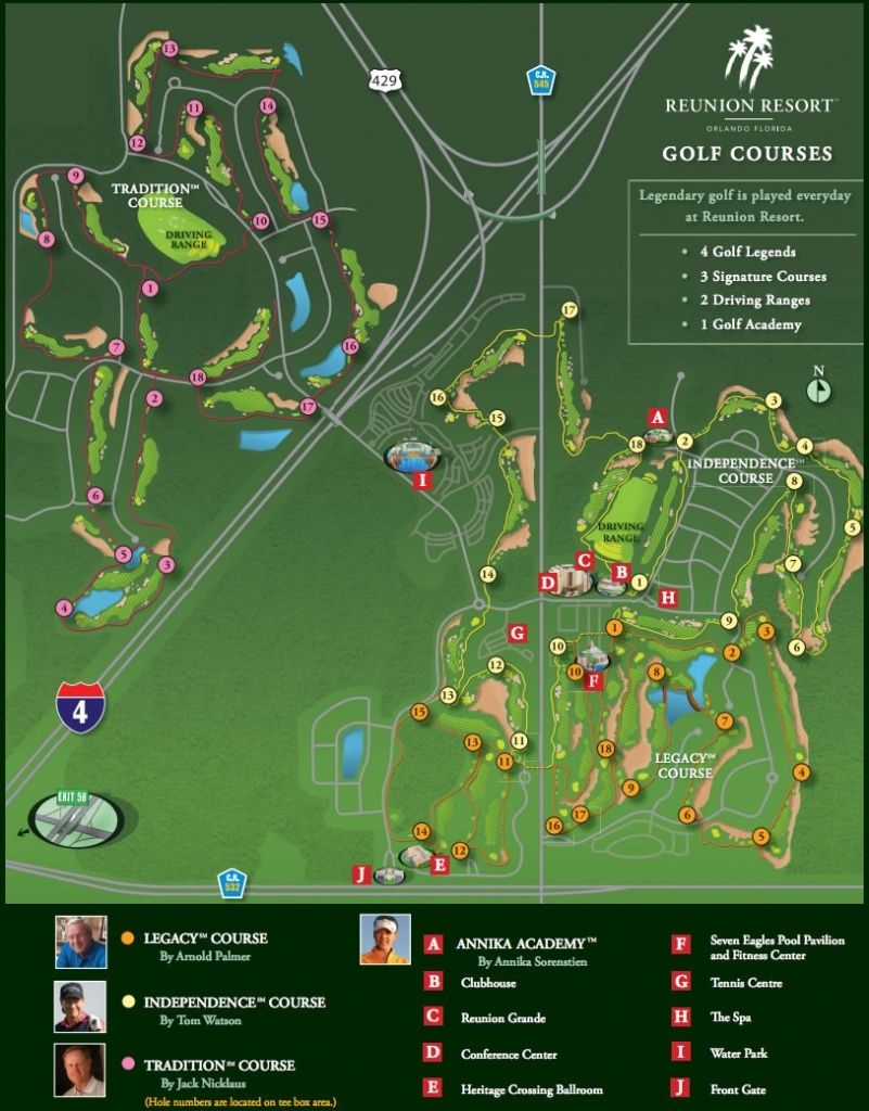 Printable Golf Course Maps