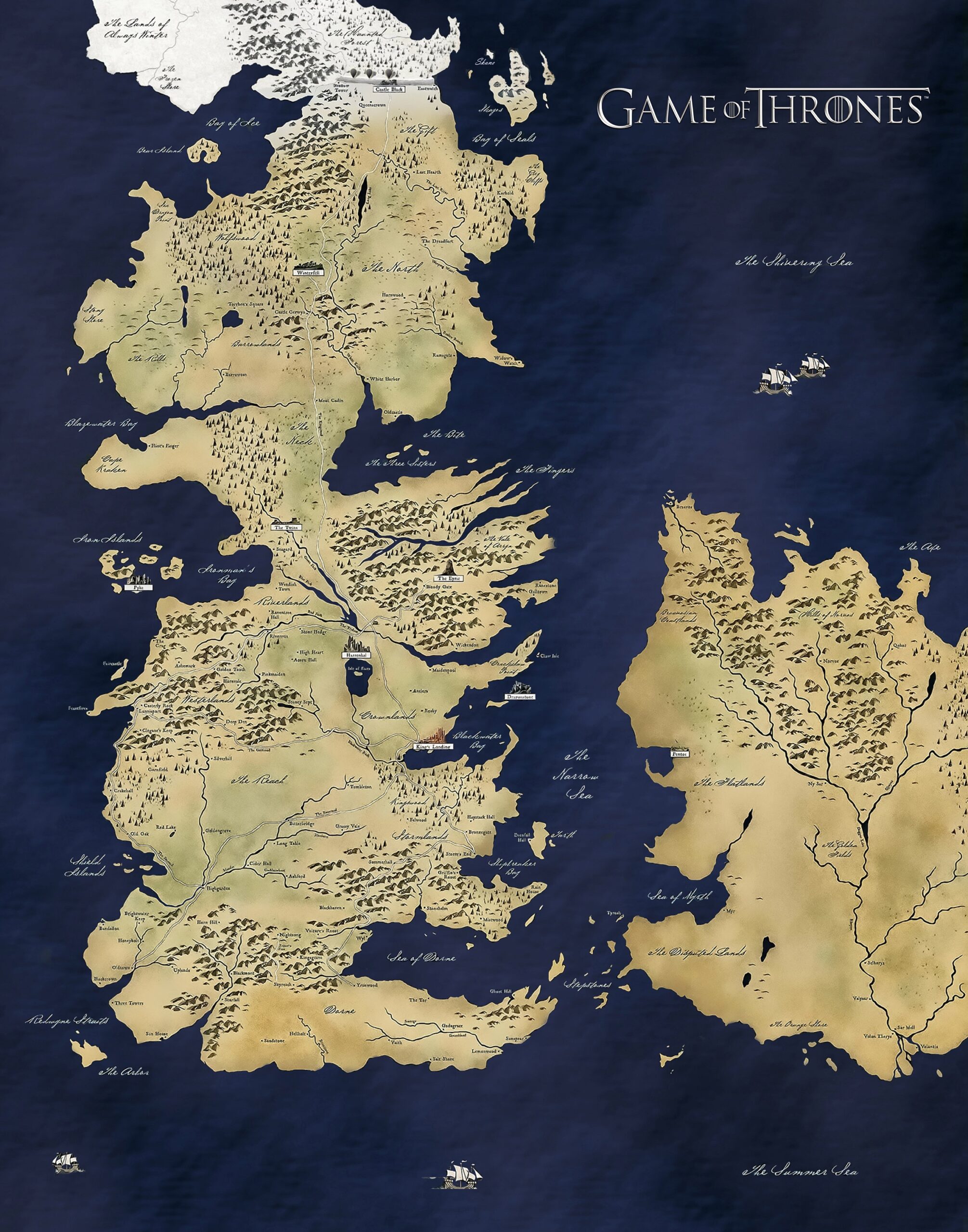 Printable Got Map
