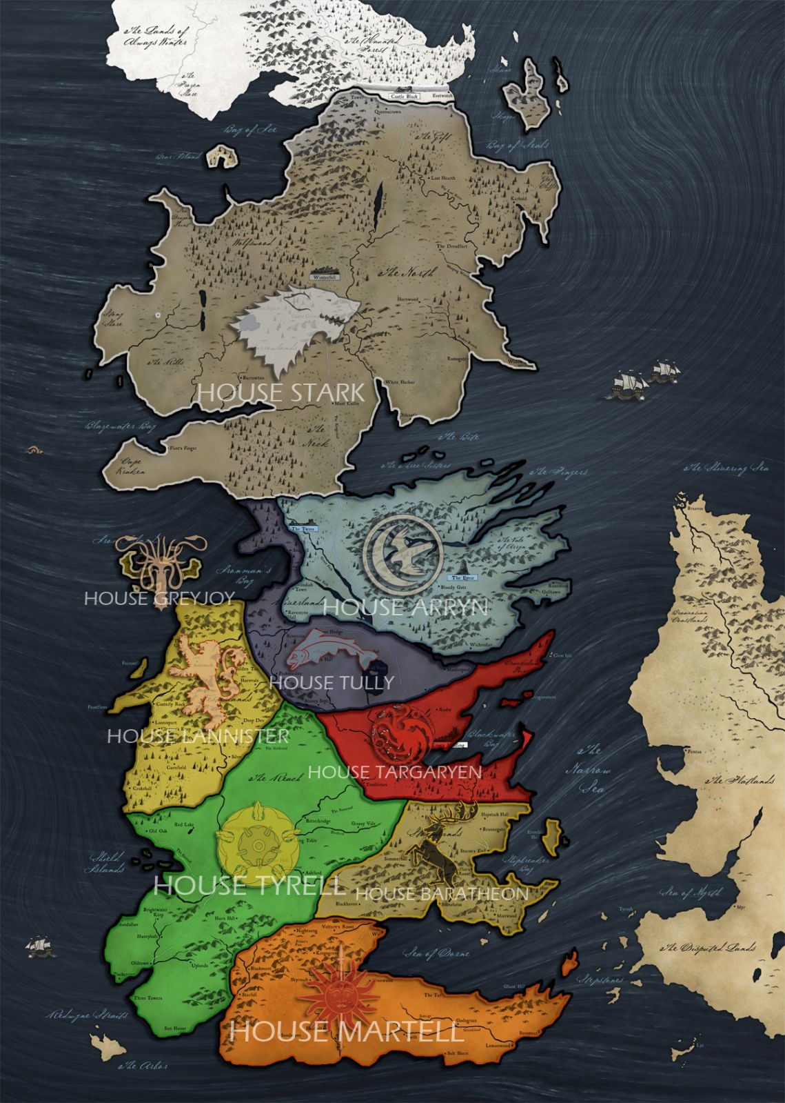 Printable Got Map