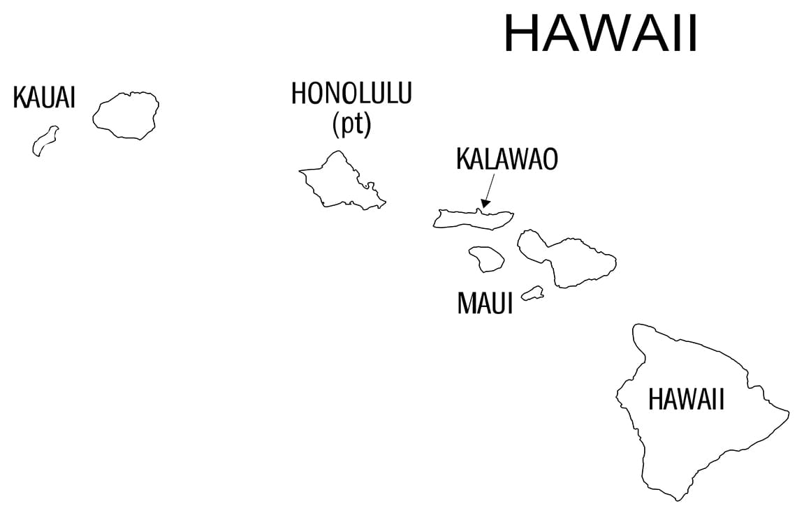 Printable Hawaii Cities Map Free Download And Print For You 
