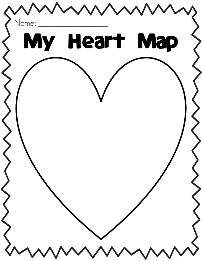 Printable Heart Map