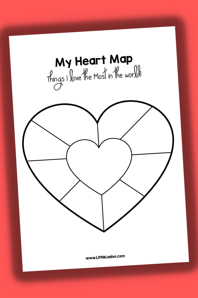 Printable Heart Map Template Pdf