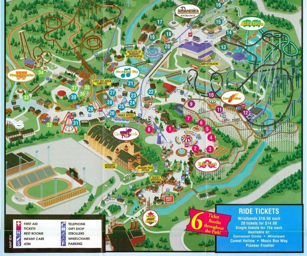 Printable Hershey Park Map Free Printable Map