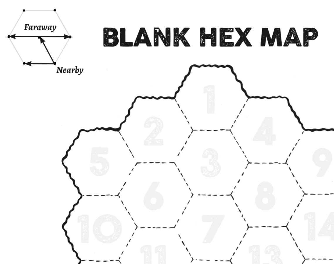 Printable Hex Map