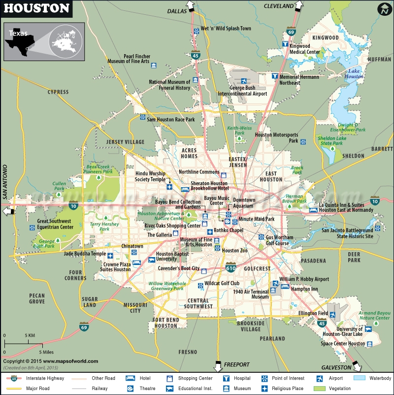 Printable Houston Map