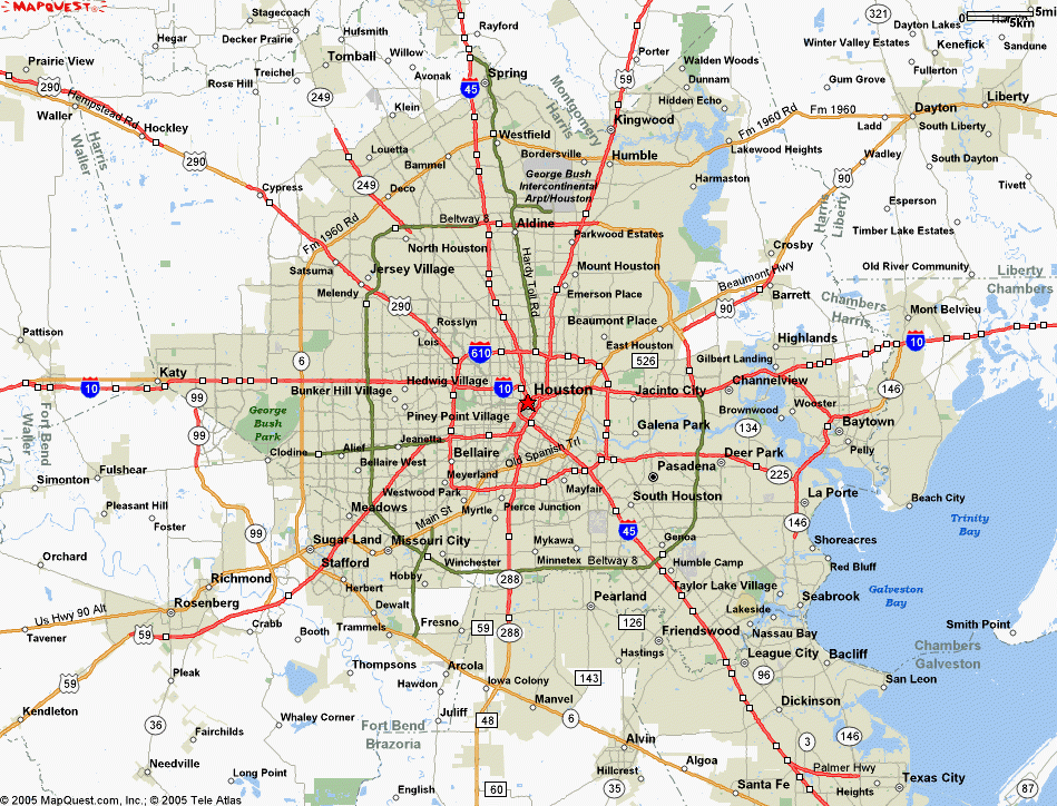 Printable Houston Map