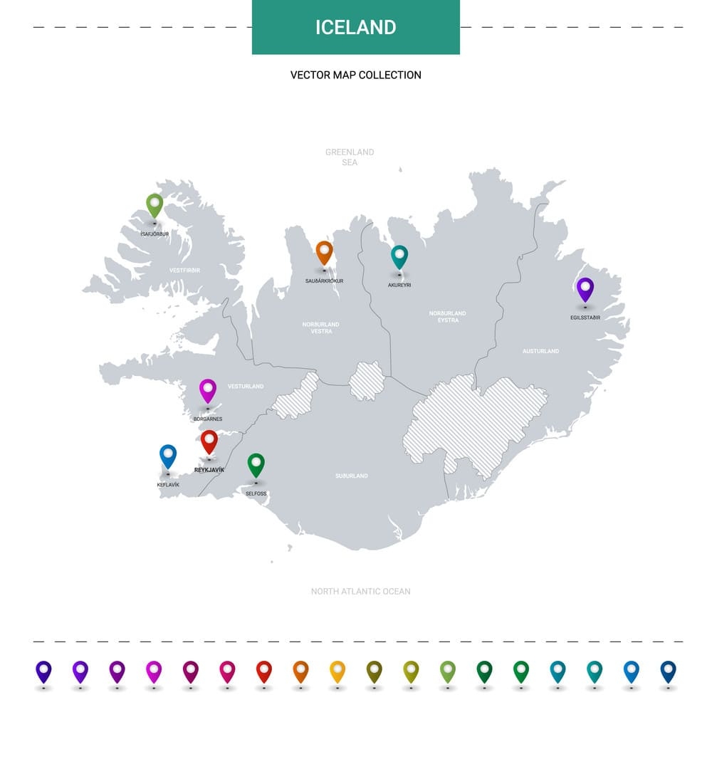 Printable Iceland Cities Map Free Download And Print For You 