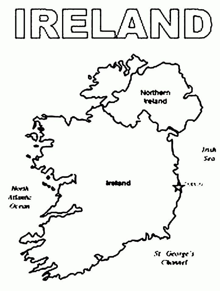 Printable Ireland Map Coloring Page Download Print Or Color Online 