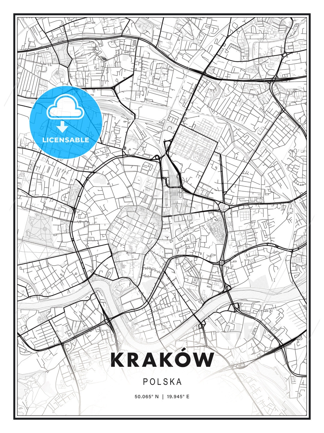 Printable Krakow Map