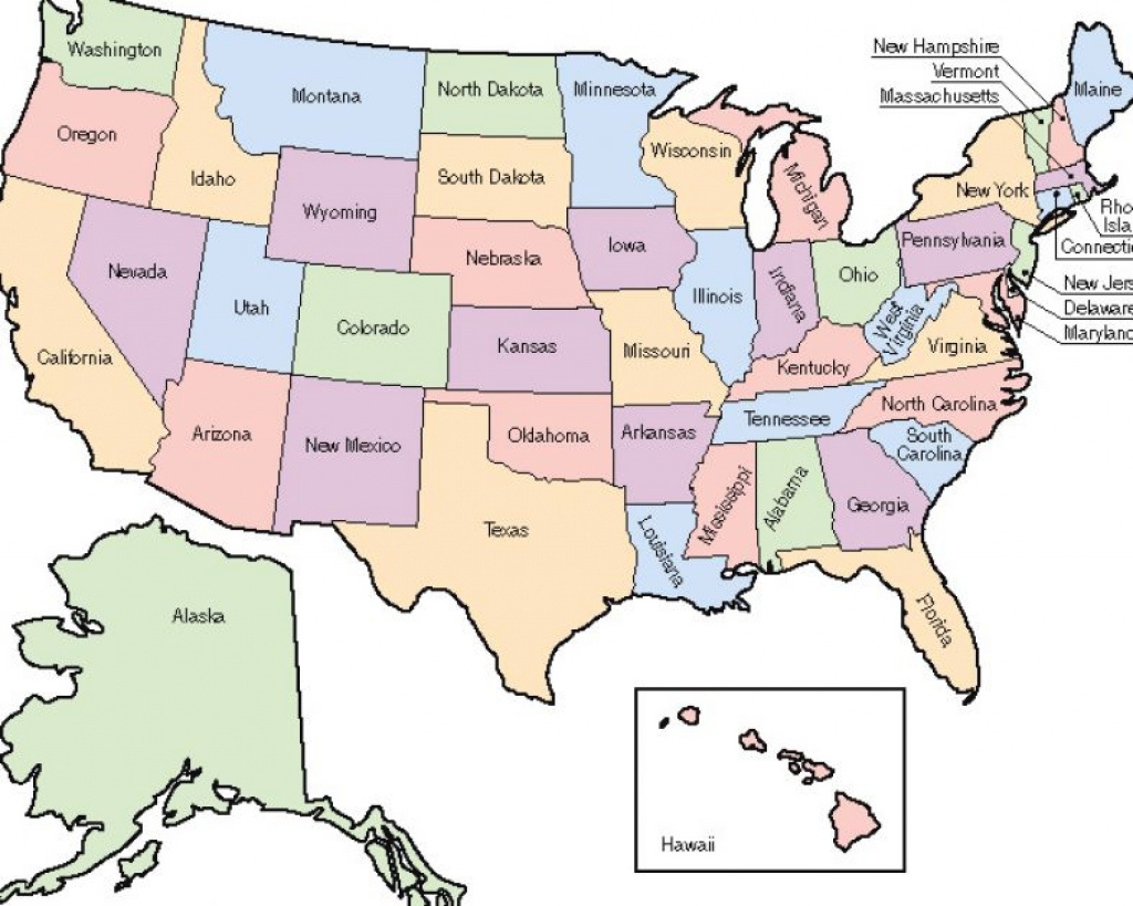 Printable Labeled Us Map Printable Labeled Us Map
