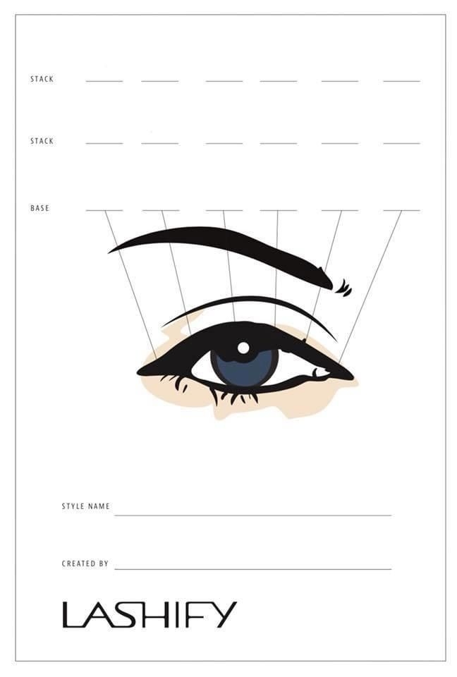 Printable Lash Mapping Template
