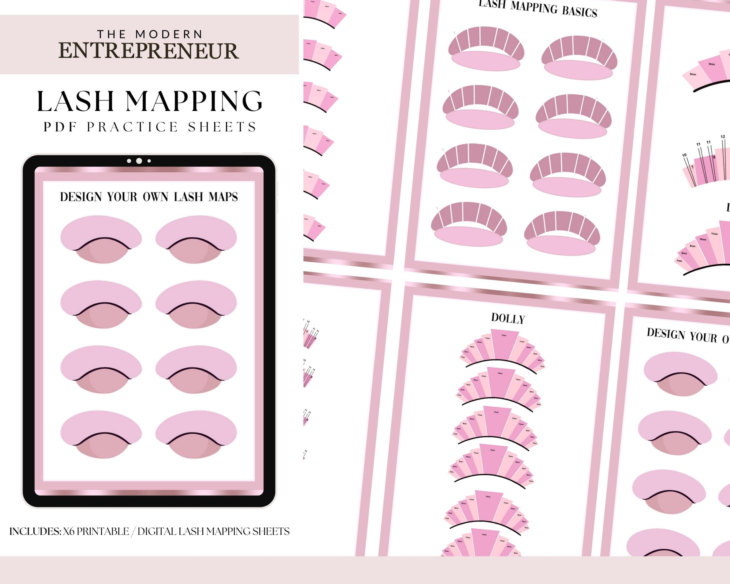 Printable Lash Mapping Template Free Printable Maps