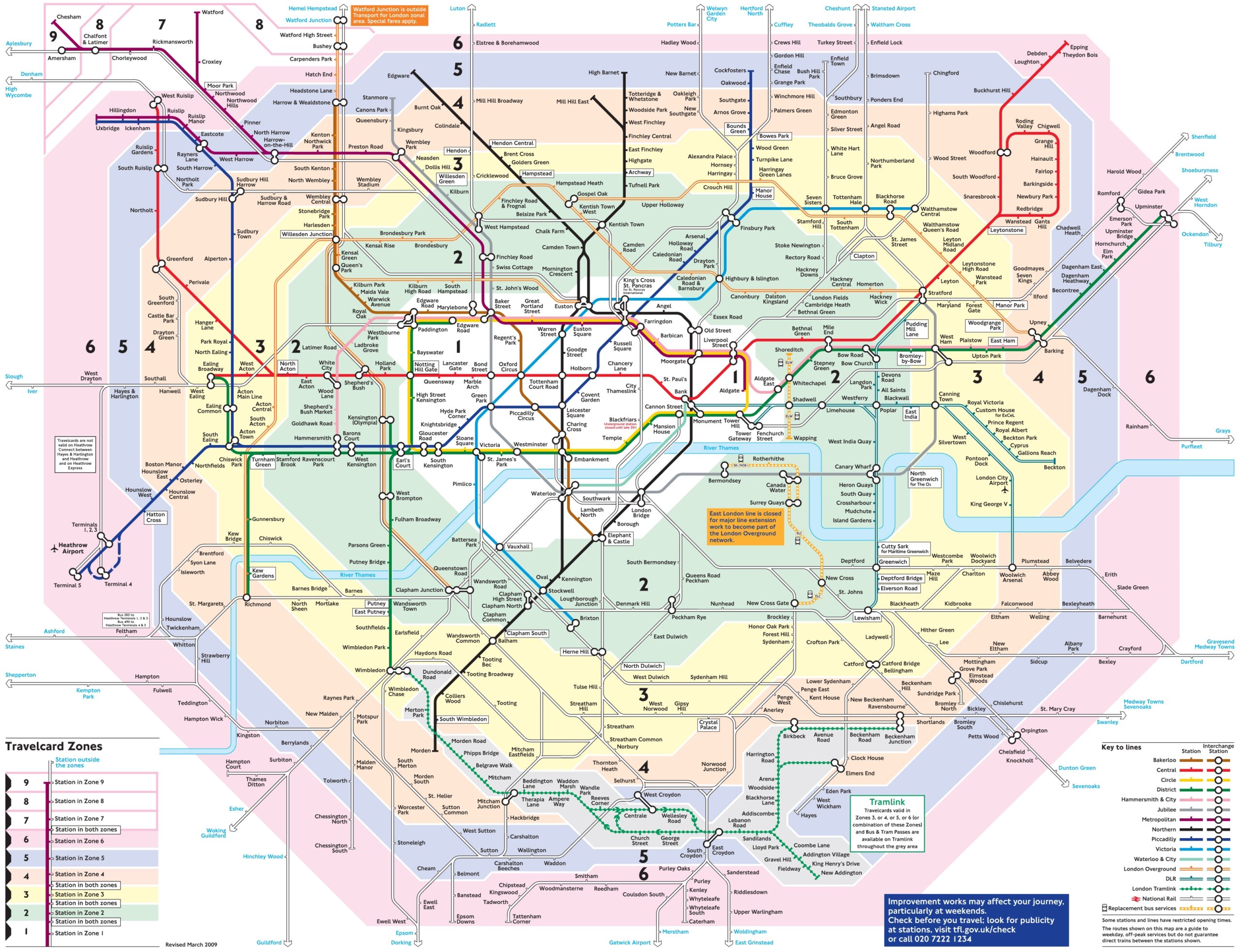 Printable London Metro Map