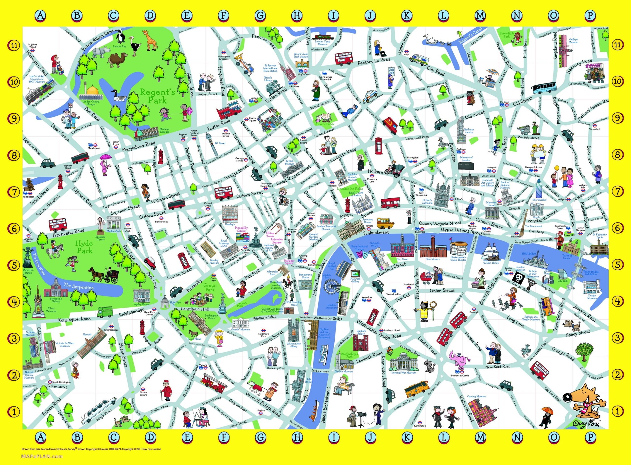 Printable London Tourist Map