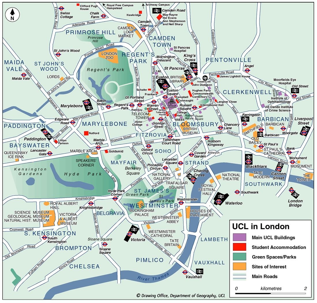 Printable London Tourist Map