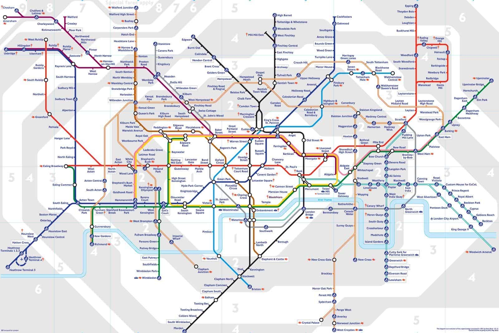 Printable London Underground Map