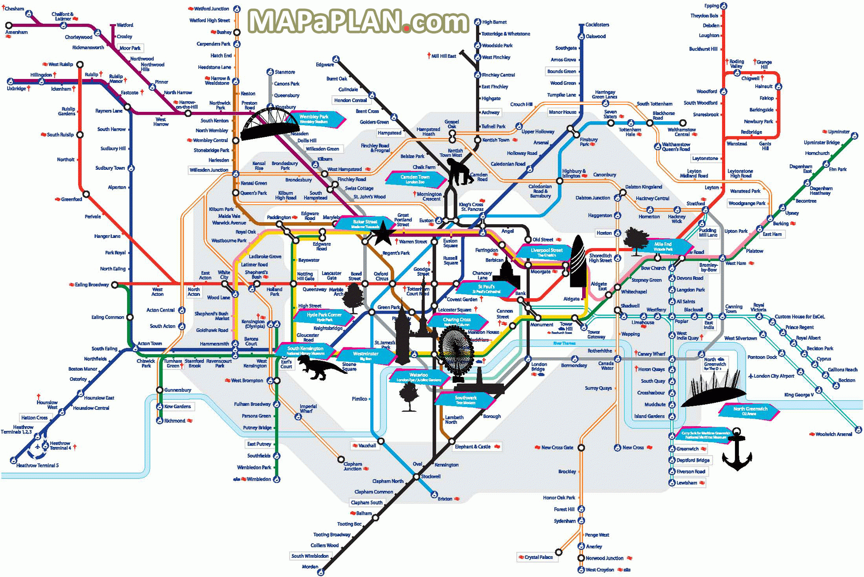 Printable London Underground Map