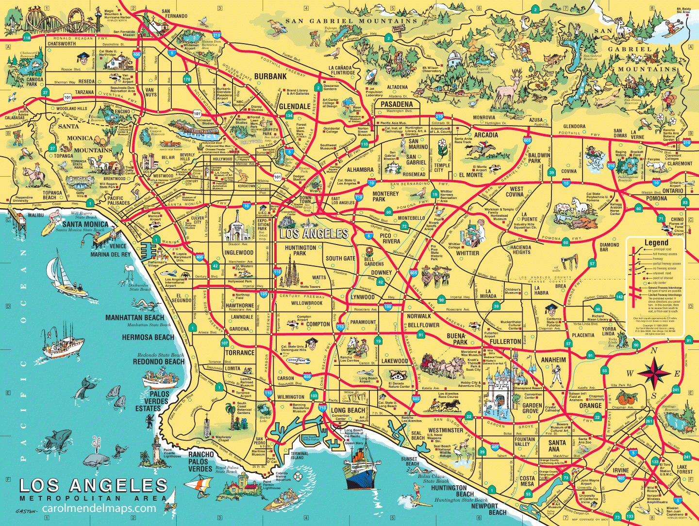 Printable Los Angeles Street Map