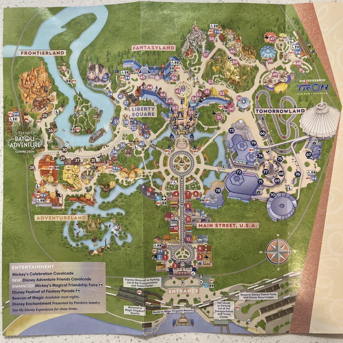 Printable Magic Kingdom Map 2024