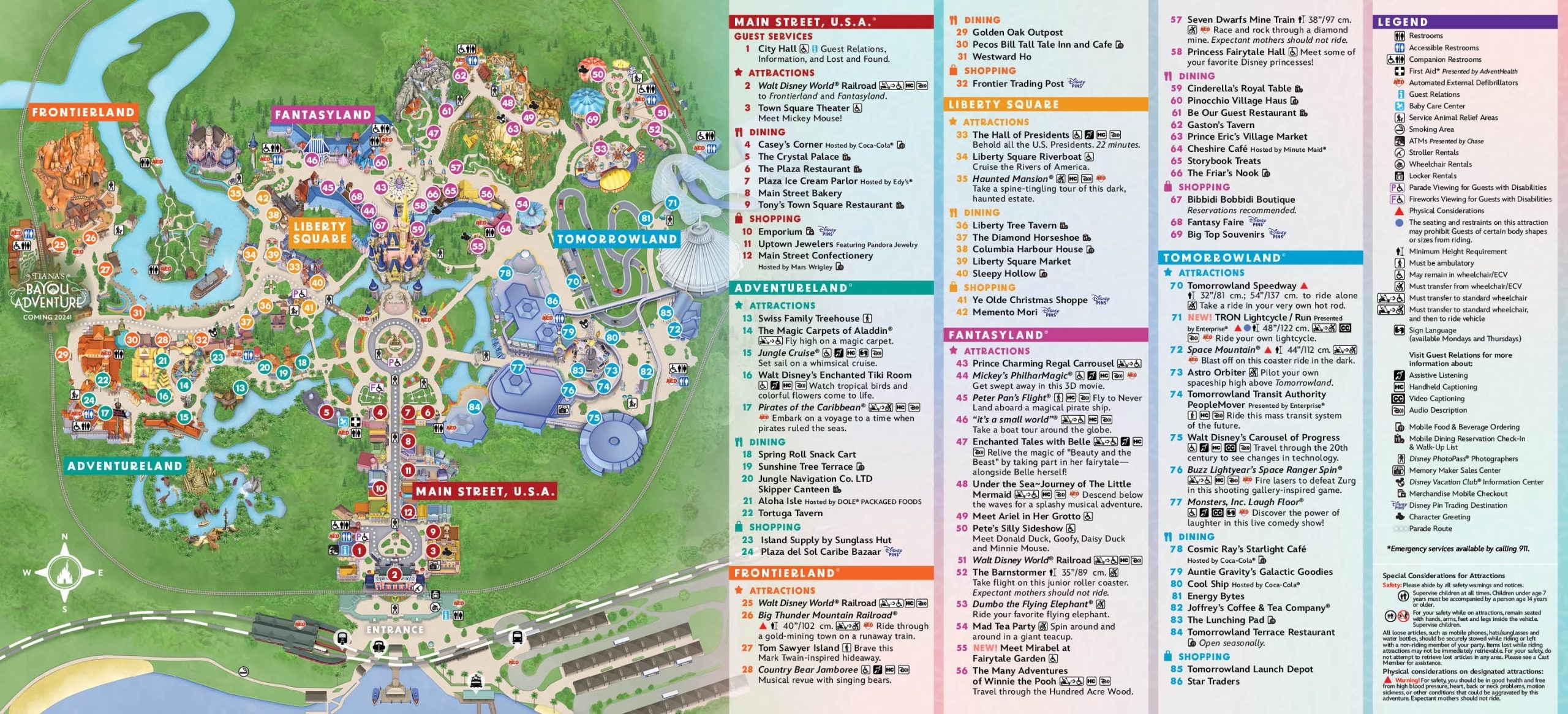 Printable Magic Kingdom Park Map Jenny Blog