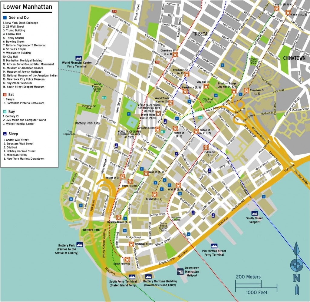 Printable Manhattan Map With Streets