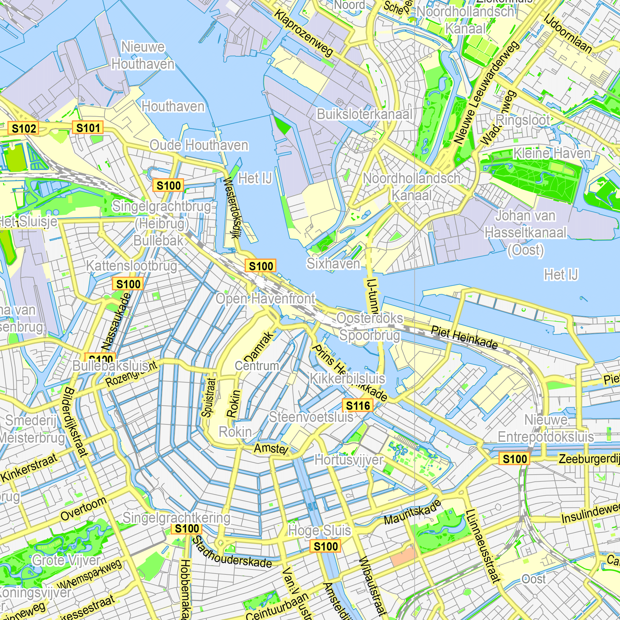 Printable Map Amsterdam