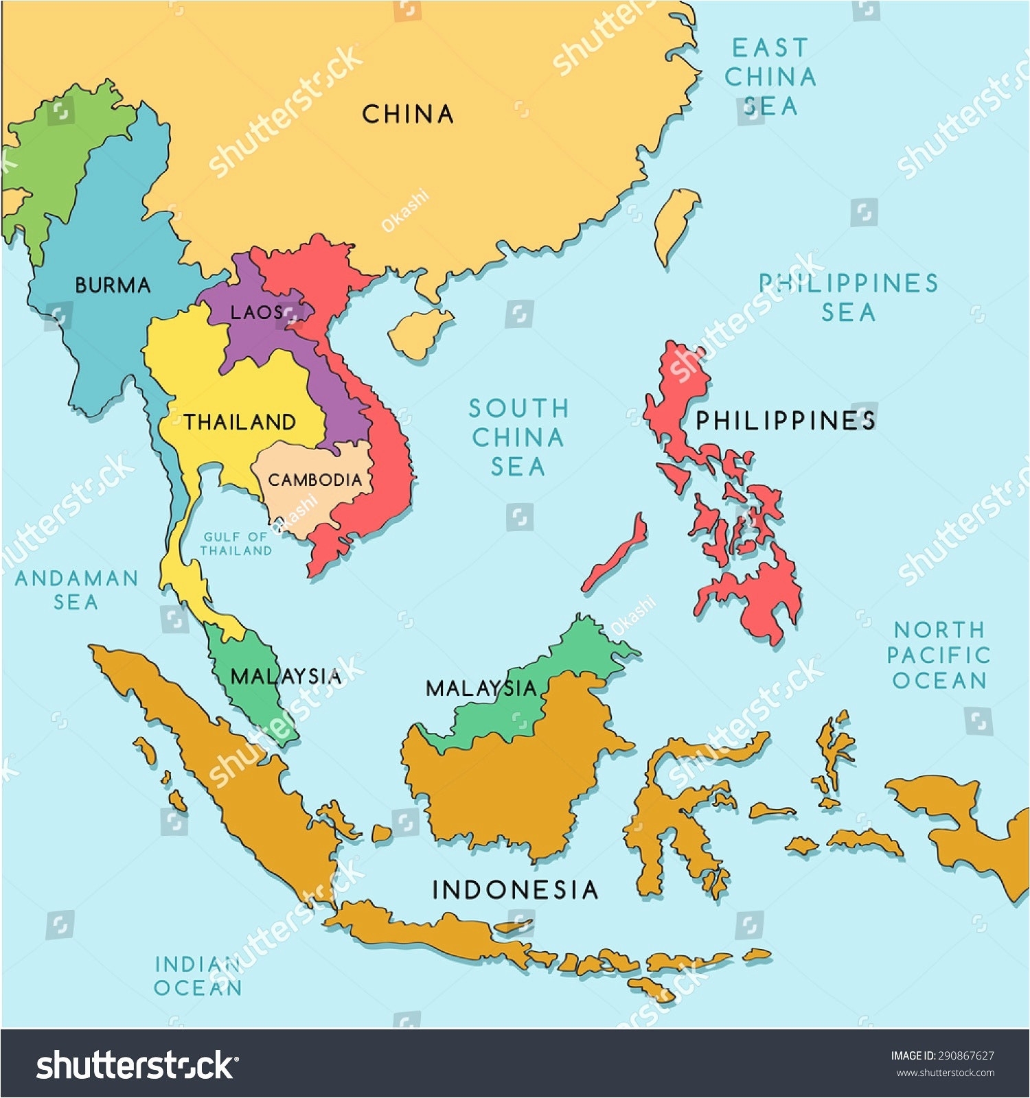 Printable Map Asia Inspirational Printable Map South East Asia Recent 