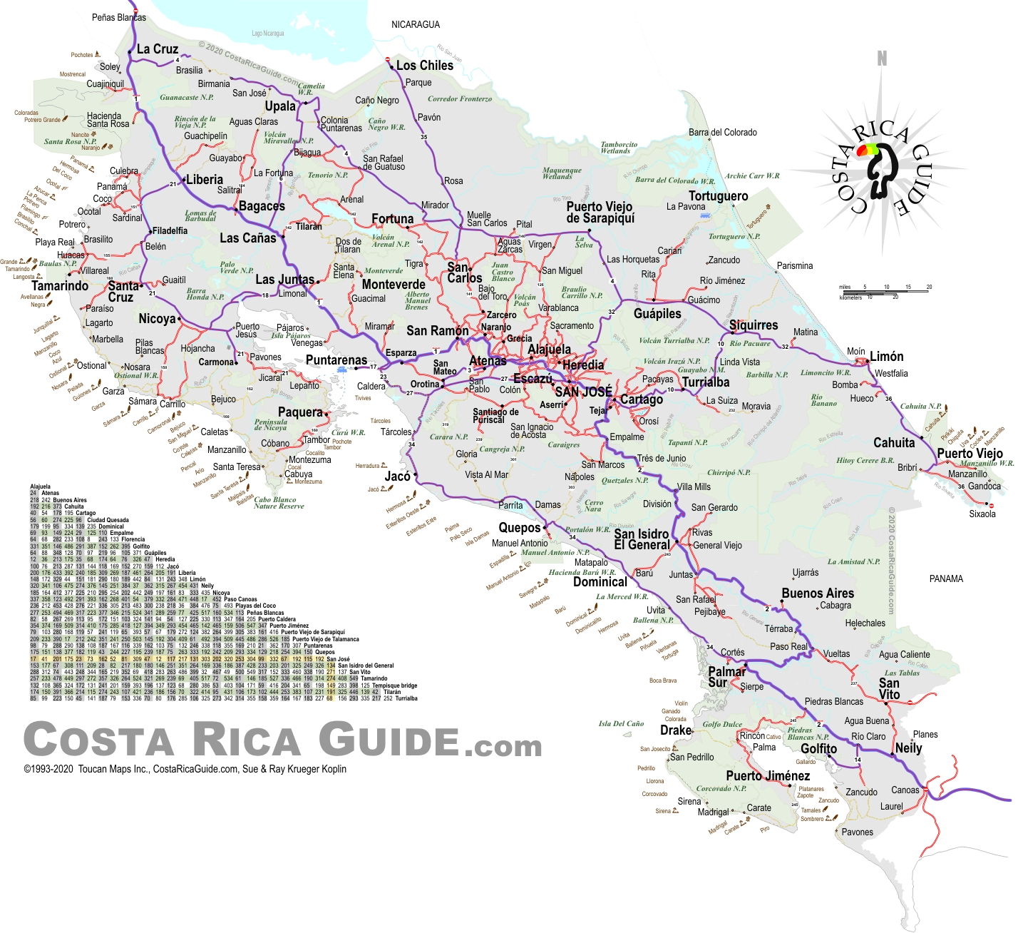 Printable Map Costa Rica Free Printable Map