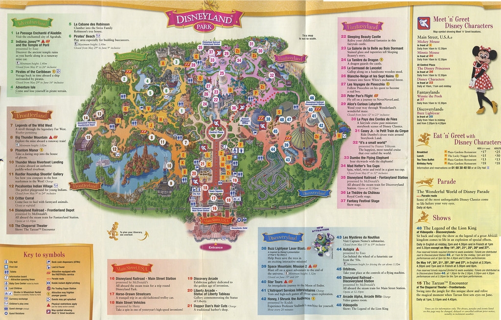 Printable Map Disneyland Paris