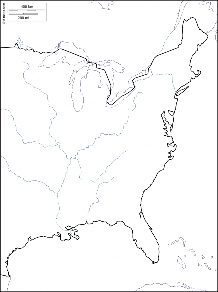 Printable Map East Coast Usa Printable US Maps